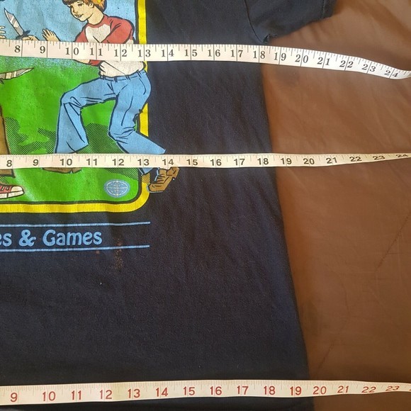 Hot Top T Shirt Sz Medium Black Graphic Cartoon Hobbies Games Gothic Grunge - Picture 6 of 12